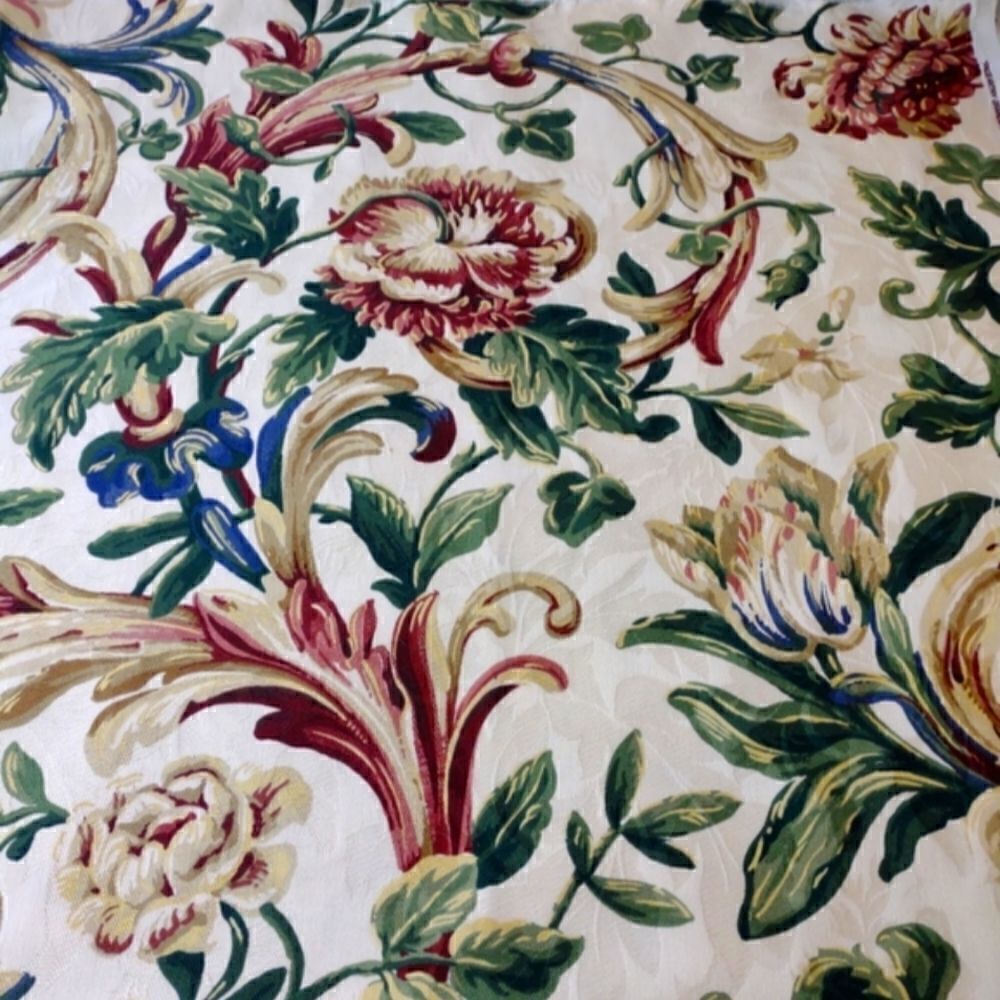 Waverly Vintage Floral Fabric 1/2 Yard 55" Wide